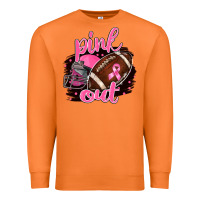 Carrot Pink Out Football Premium Sweatshirt - BarkalooDesign