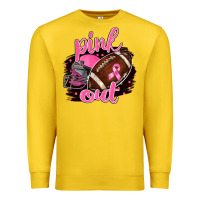 Lemon Pink Out Football Premium Sweatshirt - BarkalooDesign