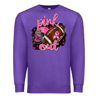 Purple Pink Out Football Premium Sweatshirt - BarkalooDesign