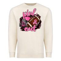 Sandshell Pink Out Football Premium Sweatshirt - BarkalooDesign