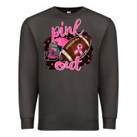 Smoke Pink Out Football Premium Sweatshirt - BarkalooDesign