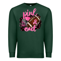Sports Green Pink Out Football Premium Sweatshirt - BarkalooDesign