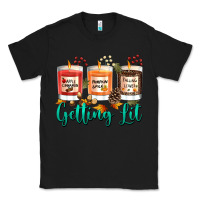 Black Candles with Fall Getting Lit Classic Tee - texasbilliewilder