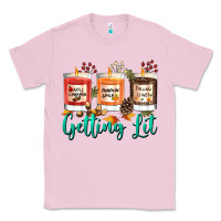 Bubblegum Pink Candles with Fall Getting Lit Classic Tee - texasbilliewilder