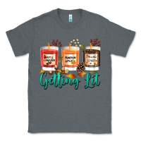 Charcoal Heather Candles with Fall Getting Lit Classic Tee - texasbilliewilder