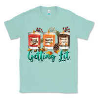 Seafoam Candles with Fall Getting Lit Classic Tee - texasbilliewilder