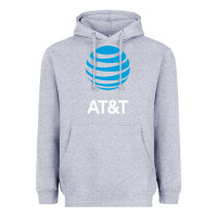 Heather Grey At&t Heavyweight Hoodie - ArtChic