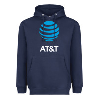 Navy At&t Heavyweight Hoodie - ArtChic