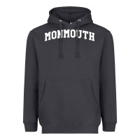 Smoke Monmouth Arch Retro University Style Heavyweight Hoodie - ArtChic
