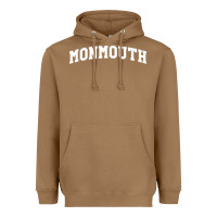 Toasted Coconut Monmouth Arch Retro University Style Heavyweight Hoodie - ArtChic