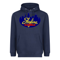 Navy skyline chili Heavyweight Hoodie - ArtChic