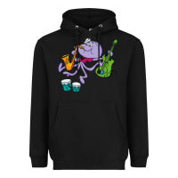 Black squiddly diddly Heavyweight Hoodie - ArtChic
