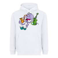 White squiddly diddly Heavyweight Hoodie - ArtChic