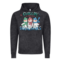 Chillin With My Snowmies Vintage Hoodie | Teevron