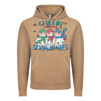 Vintage Coffee chillin with my snowmies Vintage Hoodie - CowGirlArtShop