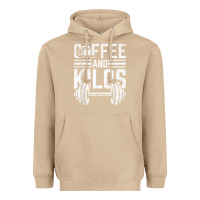 Mushroom Coffee And Kilos Weightlifting Gift Heavyweight Hoodie - ArtChic