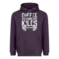 Plum Coffee And Kilos Weightlifting Gift Heavyweight Hoodie - ArtChic