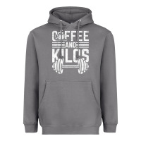 Storm Coffee And Kilos Weightlifting Gift Heavyweight Hoodie - ArtChic