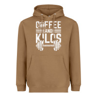 Toasted Coconut Coffee And Kilos Weightlifting Gift Heavyweight Hoodie - ArtChic