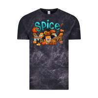 Cloud Black thanksgiving spice mom pilgrim cow Vintage Tee - Jasminsmagicworld