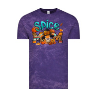 Cloud Purple thanksgiving spice mom pilgrim cow Vintage Tee - Jasminsmagicworld