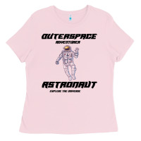 Bubblegum Pink Outer Space Adventurer Astronaut Ladies Tee - Bettercallsaul