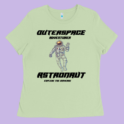 Outer Space Adventurer Astronaut Ladies Tee Designed By Bettercallsaul