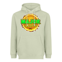 Major Jackpot Design - Pokie Designs Heavyweight Hoodie | Teevron