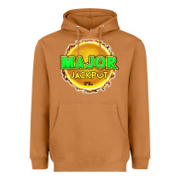 Meerkat MAJOR JACKPOT Design - Pokie Designs Heavyweight Hoodie - ArtChic