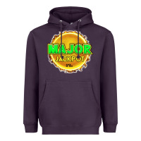 Plum MAJOR JACKPOT Design - Pokie Designs Heavyweight Hoodie - ArtChic