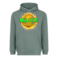 Sage MAJOR JACKPOT Design - Pokie Designs Heavyweight Hoodie - ArtChic
