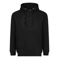 Black english bulldog Heavyweight Hoodie - ArtChic