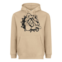 Mushroom english bulldog Heavyweight Hoodie - ArtChic