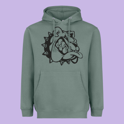 English Bulldog Heavyweight Hoodie Designed By Artchic