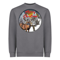 Storm mule buck deer christmas Heavyweight Sweatshirt - LillyAllenDesigns