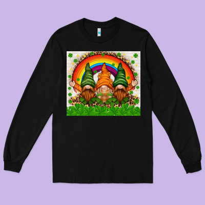 St. Patrick's Day Gnomies Tumbler Long Sleeve Tee Designed By Howdyjamesfarm