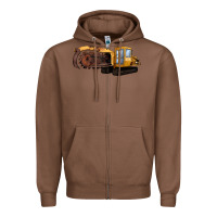 Chestnut Thencher Chain Zipper Hoodie - LillyAllenDesigns