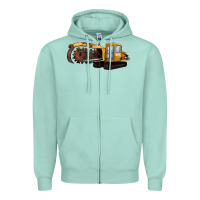 Seafoam Thencher Chain Zipper Hoodie - LillyAllenDesigns