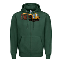 Sports Green Thencher Chain Zipper Hoodie - LillyAllenDesigns