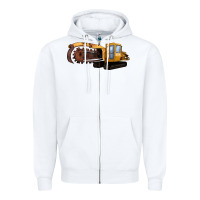 White Thencher Chain Zipper Hoodie - LillyAllenDesigns