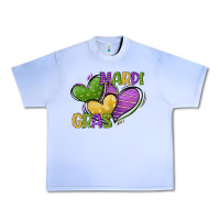 Grape Ice mardi gras heart Urban Heavy Tee - CowGirlArtShop