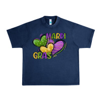 Navy mardi gras heart Urban Heavy Tee - CowGirlArtShop