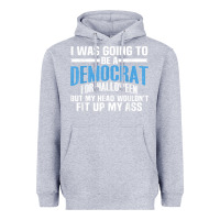 Heather Grey i was going to be a democrat for halloween political t shirt t shirt Heavyweight Hoodie - StudioElite