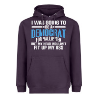 Plum i was going to be a democrat for halloween political t shirt t shirt Heavyweight Hoodie - StudioElite