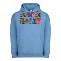 Pigment Pebble Blue American honey Urban Hoodie - AdoDesignShop