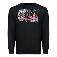 Black medical assistant Premium Sweatshirt - BarkalooDesign