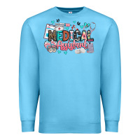 Ocean Blue medical assistant Premium Sweatshirt - BarkalooDesign