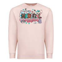 Pale Pink medical assistant Premium Sweatshirt - BarkalooDesign