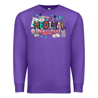 Purple medical assistant Premium Sweatshirt - BarkalooDesign