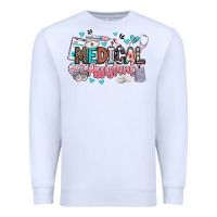 White medical assistant Premium Sweatshirt - BarkalooDesign